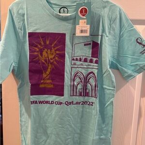 FIFA World Cup Kids Aqua and Purple T-Shirt